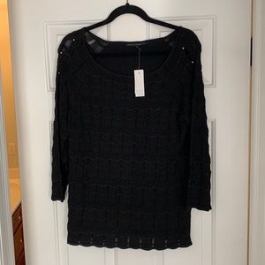 White House Black Market Black Shirt